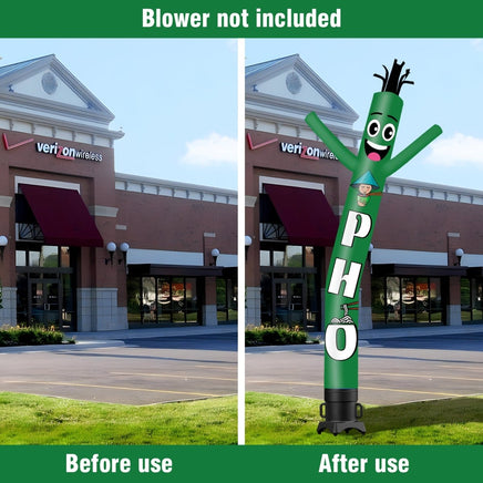 6 10 15 20FT Tall PHO Waving Inflatable Tube Man(Blower Not Included) - goodeny