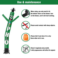 6 10 15 20FT Tall PHO Waving Inflatable Tube Man(Blower Not Included) - goodeny