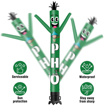 6 10 15 20FT Tall PHO Waving Inflatable Tube Man(Blower Not Included) - goodeny