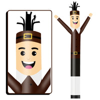 6 10 15 20FT Tall Pilgrim Waving Inflatable Tube Man(Blower Not Included) - goodeny