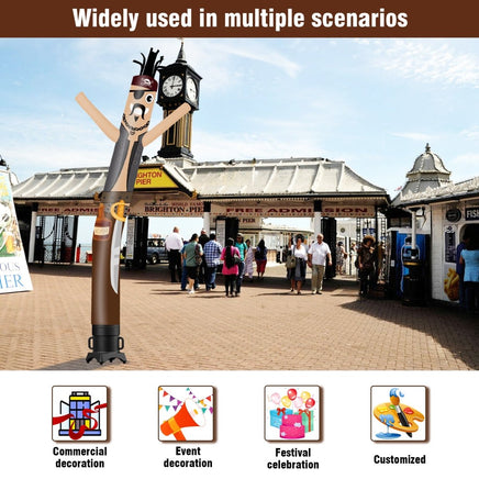 6 10 15 20FT Tall pirate Waving Inflatable Tube Man(Blower Not Included) - goodeny