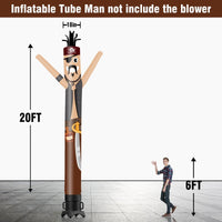 6 10 15 20FT Tall pirate Waving Inflatable Tube Man(Blower Not Included) - goodeny