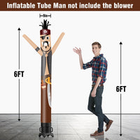 6 10 15 20FT Tall pirate Waving Inflatable Tube Man(Blower Not Included) - goodeny