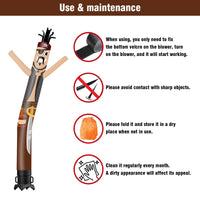 6 10 15 20FT Tall pirate Waving Inflatable Tube Man(Blower Not Included) - goodeny