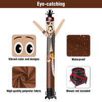 6 10 15 20FT Tall pirate Waving Inflatable Tube Man(Blower Not Included) - goodeny