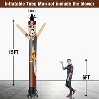 6 10 15 20FT Tall pirate Waving Inflatable Tube Man(Blower Not Included) - goodeny