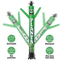 6 10 15 20FT Tall Plants Waving Inflatable Tube Man(Blower Not Included) - goodeny