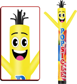 6 10 15 20FT Tall Popsicle Waving Inflatable Tube Man(Blower Not Included) - goodeny