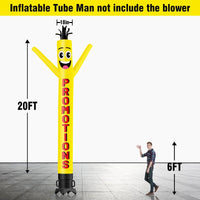 6 10 15 20FT Tall Promotions Waving Inflatable Tube Man(Blower Not Included) - goodeny