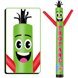 6 10 15 20FT Tall Propane Waving Inflatable Tube Man(Blower Not Included) - goodeny