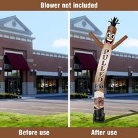 6 10 15 20FT Tall Pulled Pork Waving Inflatable Tube Man(Blower Not Included) - goodeny