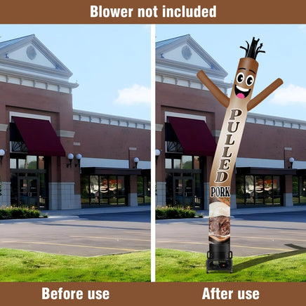 6 10 15 20FT Tall Pulled Pork Waving Inflatable Tube Man(Blower Not Included) - goodeny