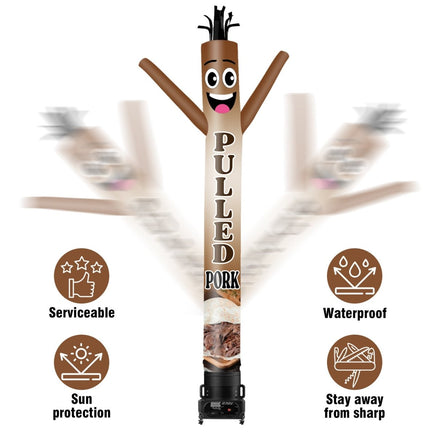 6 10 15 20FT Tall Pulled Pork Waving Inflatable Tube Man(Blower Not Included) - goodeny