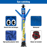 6 10 15 20FT Tall Pupusas Waving Inflatable Tube Man(Blower Not Included) - goodeny
