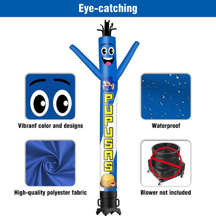 6 10 15 20FT Tall Pupusas Waving Inflatable Tube Man(Blower Not Included) - goodeny