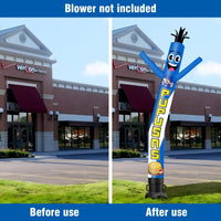 6 10 15 20FT Tall Pupusas Waving Inflatable Tube Man(Blower Not Included) - goodeny