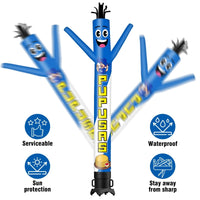 6 10 15 20FT Tall Pupusas Waving Inflatable Tube Man(Blower Not Included) - goodeny