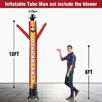 6 10 15 20FT Tall Quesabirria Waving Inflatable Tube Man(Blower Not Included) - goodeny