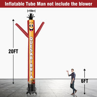 6 10 15 20FT Tall Quesabirria Waving Inflatable Tube Man(Blower Not Included) - goodeny