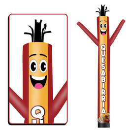 6 10 15 20FT Tall Quesabirria Waving Inflatable Tube Man(Blower Not Included) - goodeny