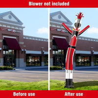 6 10 15 20FT Tall Racing Drivers Waving Inflatable Tube Man(Blower Not Included) - goodeny