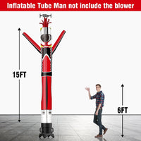 6 10 15 20FT Tall Racing Drivers Waving Inflatable Tube Man(Blower Not Included) - goodeny