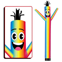 6 10 15 20FT Tall Rainbow Waving Inflatable Tube Man(Blower Not Included) - goodeny