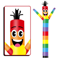 6 10 15 20FT Tall Rainbow Waving Inflatable Tube Man(Blower Not Included) - goodeny