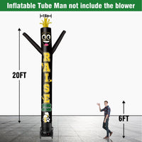 6 10 15 20FT Tall Raise Your Glass Waving Inflatable Tube Man(Blower Not Included) - goodeny