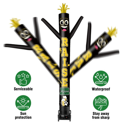 6 10 15 20FT Tall Raise Your Glass Waving Inflatable Tube Man(Blower Not Included) - goodeny