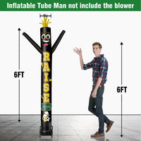 6 10 15 20FT Tall Raise Your Glass Waving Inflatable Tube Man(Blower Not Included) - goodeny