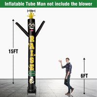 6 10 15 20FT Tall Raise Your Glass Waving Inflatable Tube Man(Blower Not Included) - goodeny