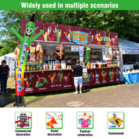 6 10 15 20FT Tall Raspados Waving Inflatable Tube Man(Blower Not Included) - goodeny