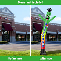 6 10 15 20FT Tall Raspados Waving Inflatable Tube Man(Blower Not Included) - goodeny