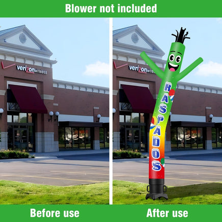 6 10 15 20FT Tall Raspados Waving Inflatable Tube Man(Blower Not Included) - goodeny