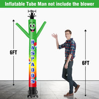 6 10 15 20FT Tall Raspados Waving Inflatable Tube Man(Blower Not Included) - goodeny