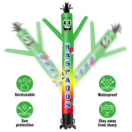 6 10 15 20FT Tall Raspados Waving Inflatable Tube Man(Blower Not Included) - goodeny