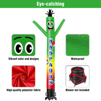6 10 15 20FT Tall Raspados Waving Inflatable Tube Man(Blower Not Included) - goodeny
