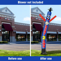 6 10 15 20FT Tall Rent 2 Own Waving Inflatable Tube Man(Blower Not Included) - goodeny