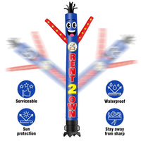 6 10 15 20FT Tall Rent 2 Own Waving Inflatable Tube Man(Blower Not Included) - goodeny