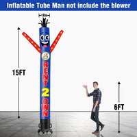 6 10 15 20FT Tall Rent 2 Own Waving Inflatable Tube Man(Blower Not Included) - goodeny