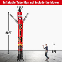 6 10 15 20FT Tall Rim Sale Waving Inflatable Tube Man(Blower Not Included) - goodeny