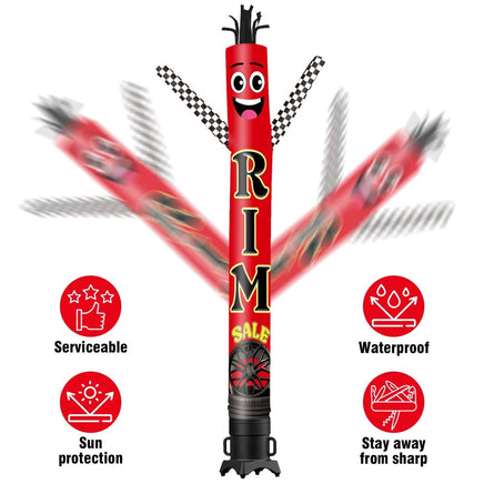 6 10 15 20FT Tall Rim Sale Waving Inflatable Tube Man(Blower Not Included) - goodeny