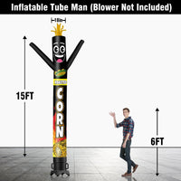 6 10 15 20FT Tall Roasted Corn Waving Inflatable Tube Man(Blower Not Included) - goodeny