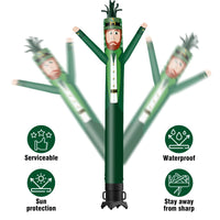 6 10 15 20FT Tall Saint Patrick Waving Inflatable Tube Man(Blower Not Included) - goodeny
