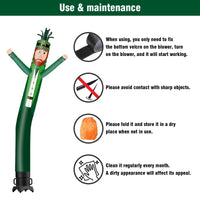 6 10 15 20FT Tall Saint Patrick Waving Inflatable Tube Man(Blower Not Included) - goodeny
