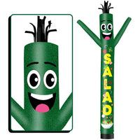 6 10 15 20FT Tall Salad Waving Inflatable Tube Man(Blower Not Included) - goodeny