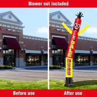 6 10 15 20FT Tall Sale Here Waving Inflatable Tube Man(Blower Not Included) - goodeny