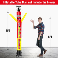 6 10 15 20FT Tall Sale Here Waving Inflatable Tube Man(Blower Not Included) - goodeny