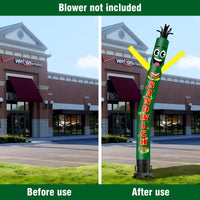 6 10 15 20FT Tall Sandwich Waving Inflatable Tube Man(Blower Not Included) - goodeny